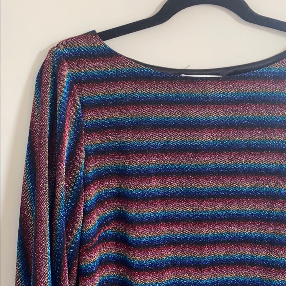 Anthropologie Eli & Ari Striped Rainbow Dress - M